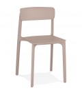 Chaise intérieur ou extérieur TROPICAL en résine synthétique beige - 