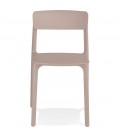 Chaise intérieur ou extérieur TROPICAL en résine synthétique beige - 