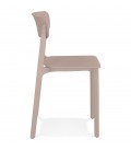 Chaise intérieur ou extérieur TROPICAL en résine synthétique beige - 