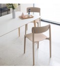 Chaise intérieur ou extérieur TROPICAL en résine synthétique beige - 