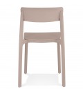 Chaise intérieur ou extérieur TROPICAL en résine synthétique beige - 