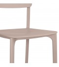 Chaise intérieur ou extérieur TROPICAL en résine synthétique beige - 