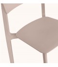 Chaise intérieur ou extérieur TROPICAL en résine synthétique beige - 