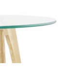 Tables gigognes ronde LOVYOU en verre - 