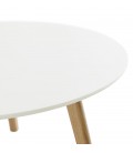 Table basse de salon ronde KOFY style scandinave - 