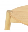 Tabouret de snack mi-hauteur TIARA MINI en frêne naturel - 