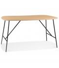 Petite table bureau FIONA en bois finition Chêne naturel - 