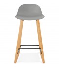 Tabouret snack mi-hauteur MAKI MINI gris style scandinave - 