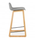 Tabouret snack mi-hauteur MAKI MINI gris style scandinave - 