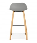 Tabouret snack mi-hauteur MAKI MINI gris style scandinave - 