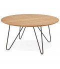 Table basse design PLUTO en bois finition naturelle - 