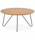 Table basse design PLUTO en bois finition naturelle - 