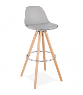 Tabouret de bar design TATAMI gris