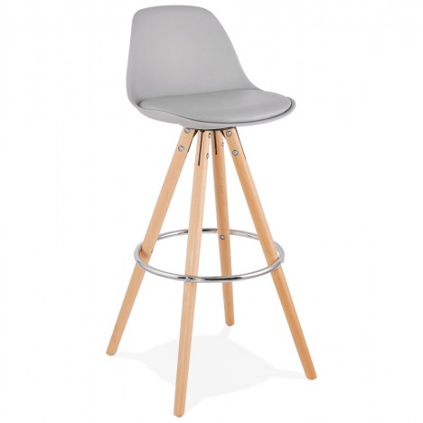 Tabouret de bar design TATAMI gris - 