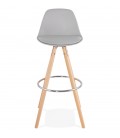 Tabouret de bar design TATAMI gris - 