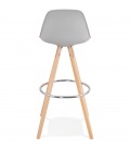 Tabouret de bar design TATAMI gris - 