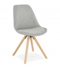 Chaise scandinave HIPHOP en tissu gris - 