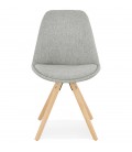 Chaise scandinave HIPHOP en tissu gris - 