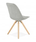 Chaise scandinave HIPHOP en tissu gris - 