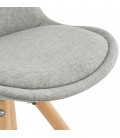 Chaise scandinave HIPHOP en tissu gris - 