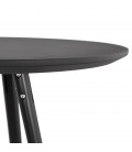 Table haute ou Mange-debout rond GALA design en bois noir - 