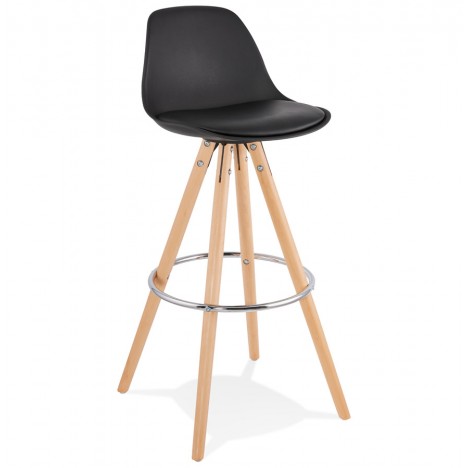 Tabouret de bar design TATAMI noir - 