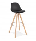 Tabouret de bar design TATAMI noir - 