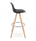 Tabouret de bar design TATAMI noir - 