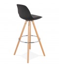 Tabouret de bar design TATAMI noir - 