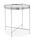 Table d'appoint pliable KOLOS couleur chrome - 