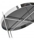 Table d'appoint pliable KOLOS couleur chrome - 