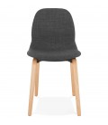 Chaise de salle à manger CELTIK en tissu gris style scandinave - 
