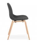 Chaise de salle à manger CELTIK en tissu gris style scandinave - 