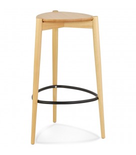 Tabouret de bar TIARA en frêne naturel