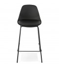 Tabouret snack mi-hauteur COOKIE MINI noir style industriel - 