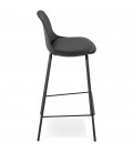 Tabouret snack mi-hauteur COOKIE MINI noir style industriel - 