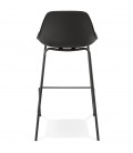 Tabouret snack mi-hauteur COOKIE MINI noir style industriel - 