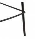 Tabouret snack mi-hauteur LARISSA MINI en velours noir - 