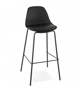 Tabouret de bar COOKIE noir style industriel