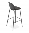 Tabouret de bar COOKIE noir style industriel - 