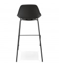 Tabouret de bar COOKIE noir style industriel - 