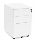 Caisson de rangement DALI blanc à tiroirs pour bureau - 
