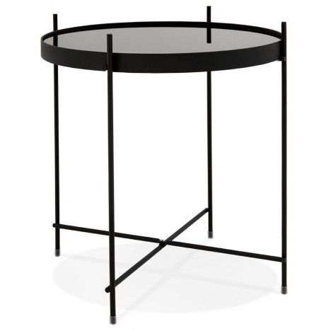 Table d'appoint pliable KOLOS noire - 