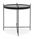 Table d'appoint pliable KOLOS noire - 