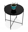 Table d'appoint pliable KOLOS noire - 