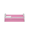 Lit enfant 1 rose avec tiroir 80x140cm Classic - 