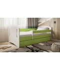 Lit enfant 2 vert avec tiroir 80x180cm Classic - 