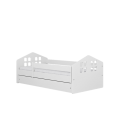 Lit enfant Maisonette blanc avec tiroir 80x140cm - 