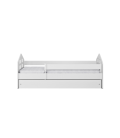 Lit enfant Maisonette blanc avec tiroir avec matelas 80x180cm - 