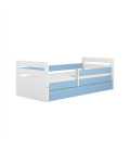Lit enfant tomi bleu avec tiroir 80x180cm - 